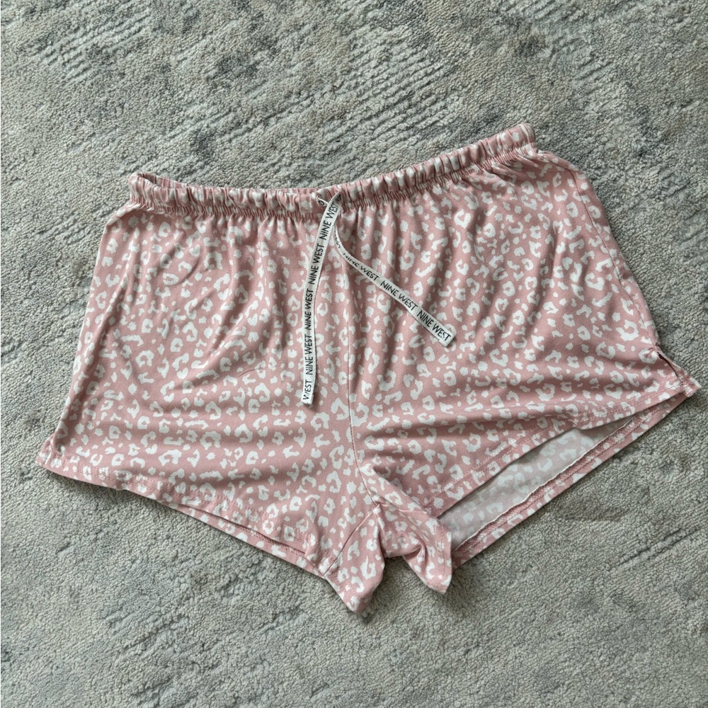 Nine West Pink Camo Pajama Bottoms Size L/G